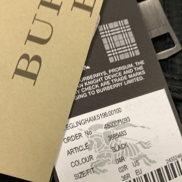 NEW Burberry Eglingham Authentic Black Coat - Picture 8 of 15